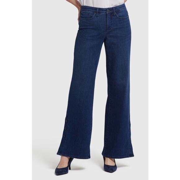 NYDJ - Wide Leg with Lift Tuck Technology - Dark Wash - Size 16 - Picture 1 of 11